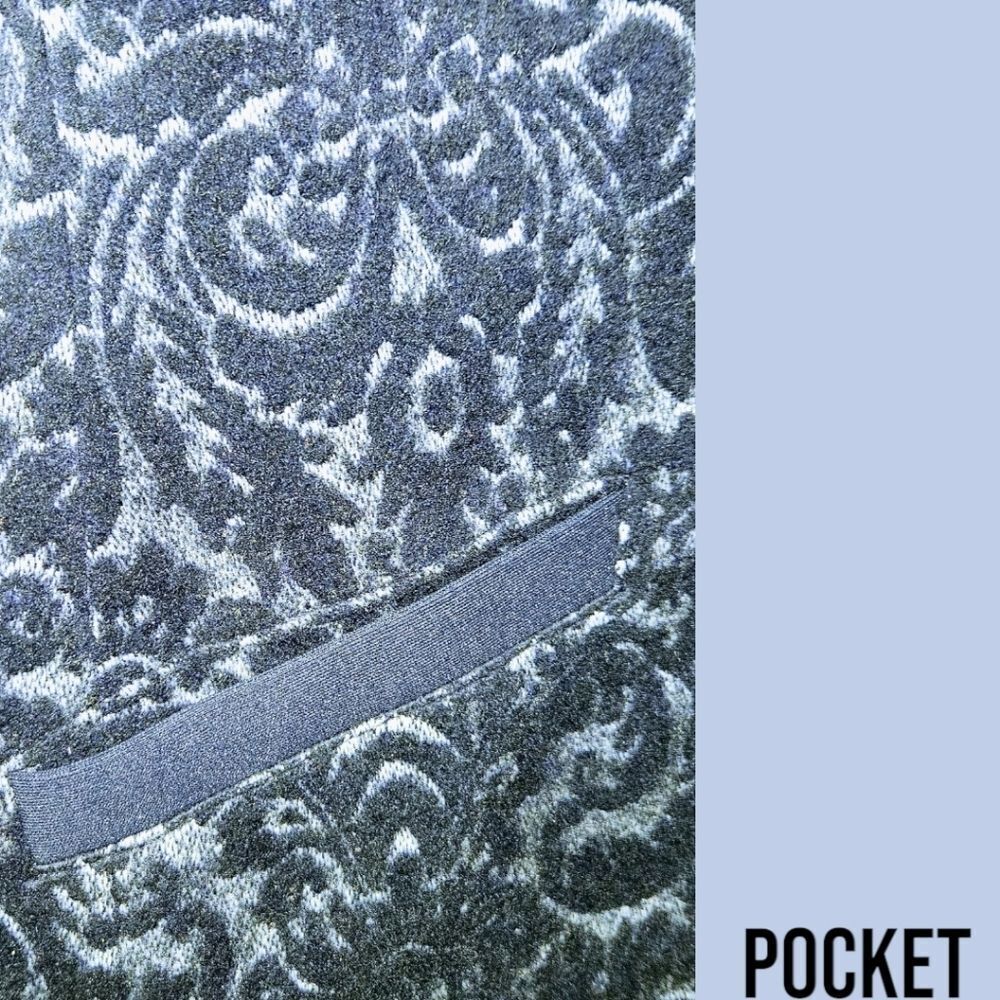 Like New Cabi Women's Soft Floral Blue & Gray Blazer. — image 6 of 8